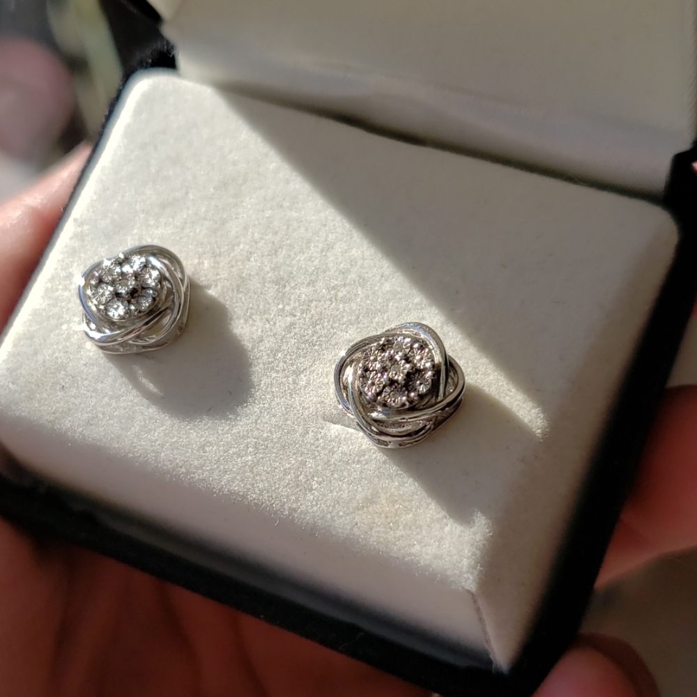 Kay jeweler's earrings.